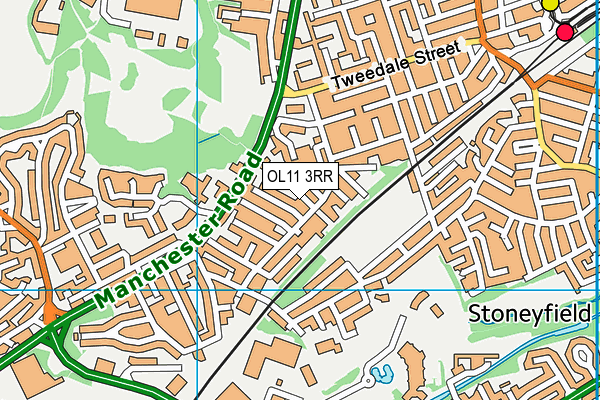 OL11 3RR map - OS VectorMap District (Ordnance Survey)
