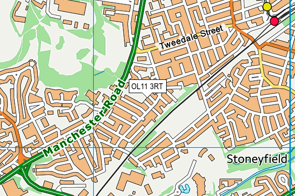 OL11 3RT map - OS VectorMap District (Ordnance Survey)