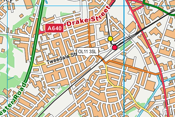 OL11 3SL map - OS VectorMap District (Ordnance Survey)