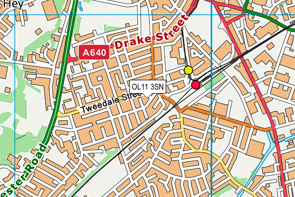 OL11 3SN map - OS VectorMap District (Ordnance Survey)