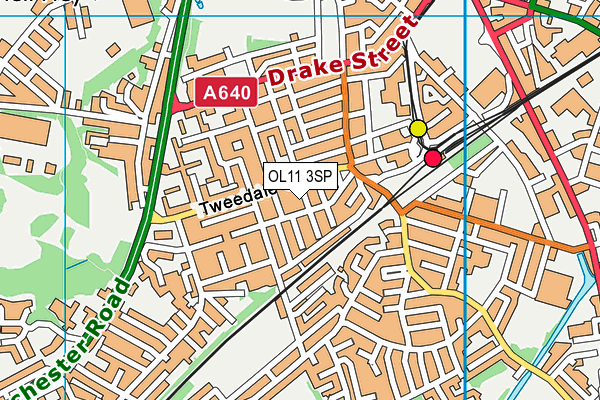 OL11 3SP map - OS VectorMap District (Ordnance Survey)