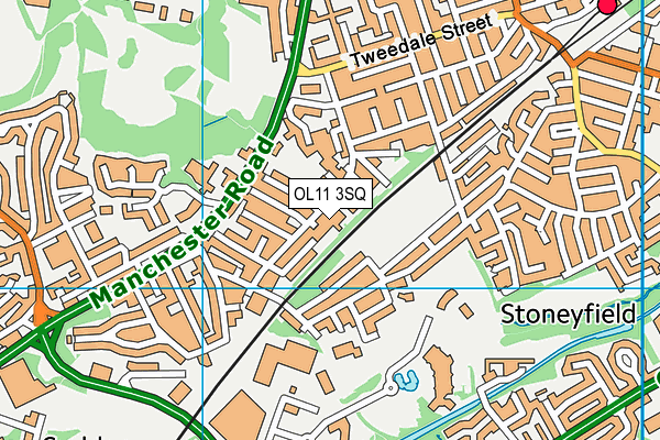 OL11 3SQ map - OS VectorMap District (Ordnance Survey)