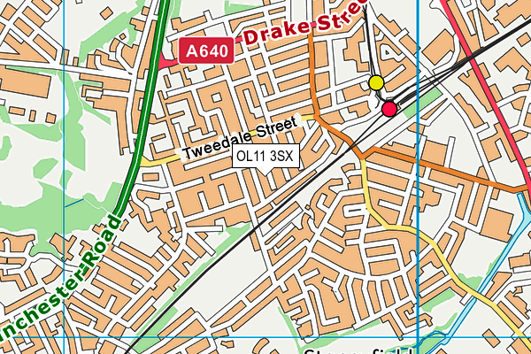 OL11 3SX map - OS VectorMap District (Ordnance Survey)