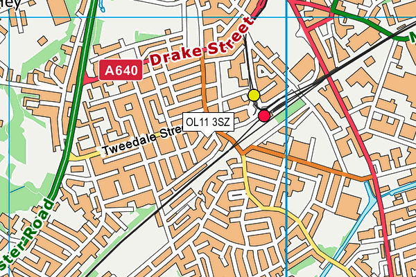 OL11 3SZ map - OS VectorMap District (Ordnance Survey)