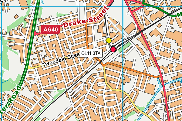 OL11 3TA map - OS VectorMap District (Ordnance Survey)