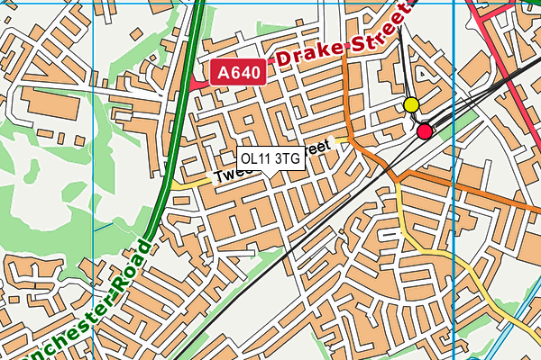 OL11 3TG map - OS VectorMap District (Ordnance Survey)