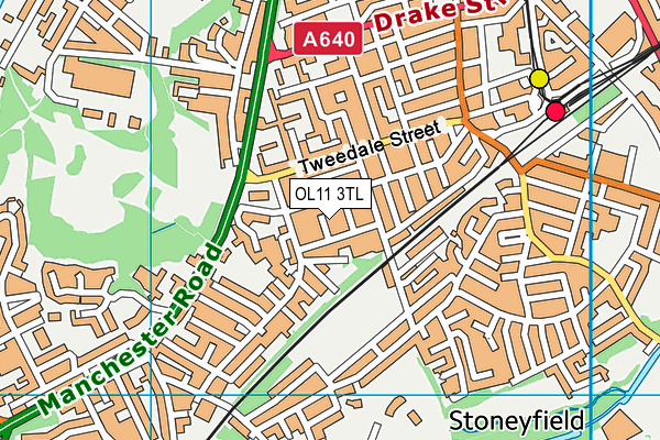 OL11 3TL map - OS VectorMap District (Ordnance Survey)