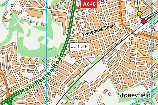 OL11 3TP map - OS VectorMap District (Ordnance Survey)