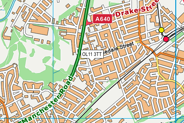 OL11 3TT map - OS VectorMap District (Ordnance Survey)