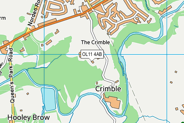 OL11 4AB map - OS VectorMap District (Ordnance Survey)