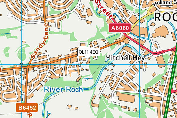 OL11 4EQ map - OS VectorMap District (Ordnance Survey)