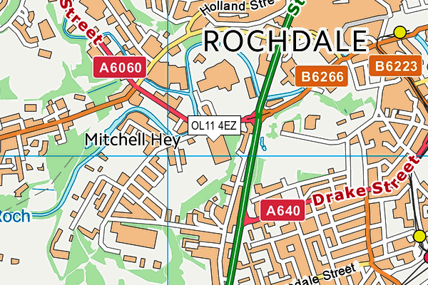 OL11 4EZ map - OS VectorMap District (Ordnance Survey)