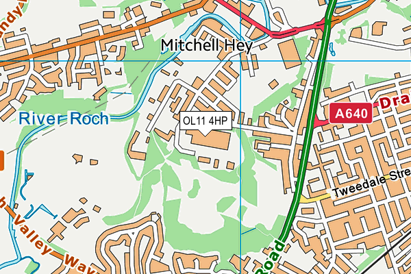 OL11 4HP map - OS VectorMap District (Ordnance Survey)