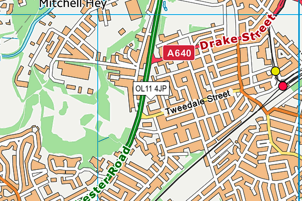 OL11 4JP map - OS VectorMap District (Ordnance Survey)