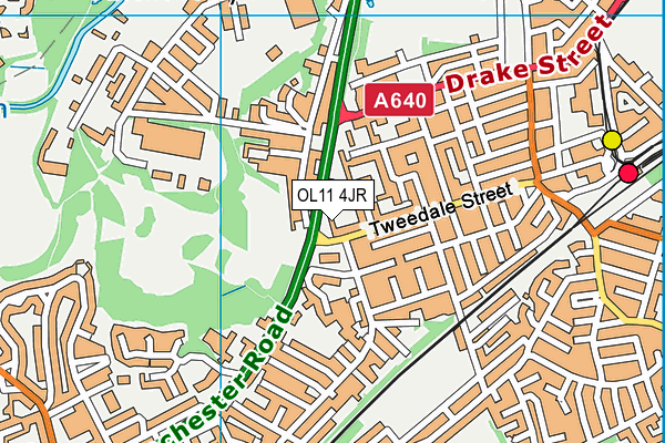 OL11 4JR map - OS VectorMap District (Ordnance Survey)