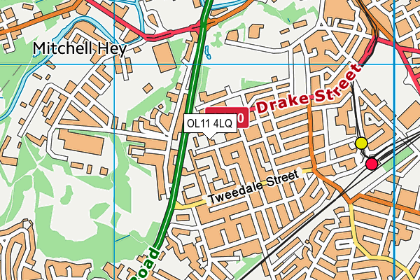 OL11 4LQ map - OS VectorMap District (Ordnance Survey)