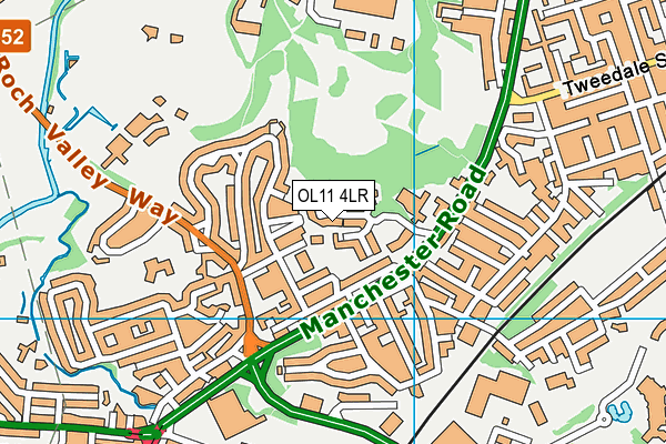 OL11 4LR map - OS VectorMap District (Ordnance Survey)