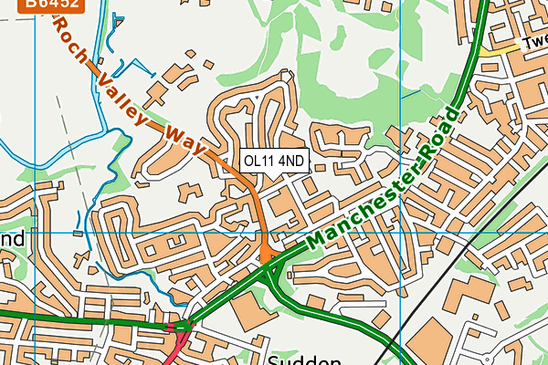 OL11 4ND map - OS VectorMap District (Ordnance Survey)