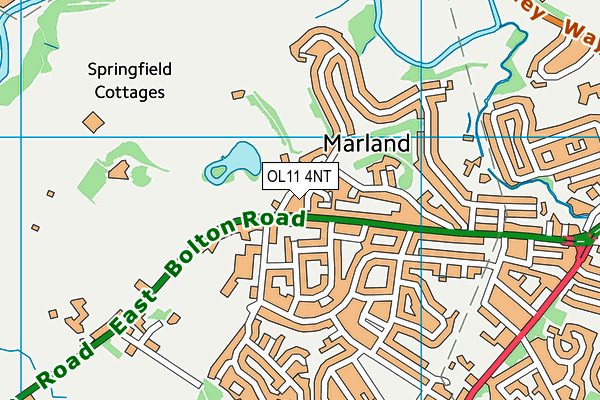 OL11 4NT map - OS VectorMap District (Ordnance Survey)