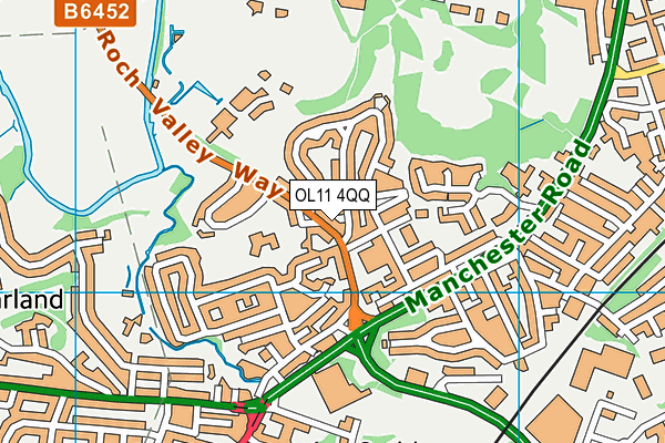 OL11 4QQ map - OS VectorMap District (Ordnance Survey)