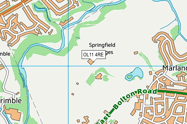 OL11 4RE map - OS VectorMap District (Ordnance Survey)