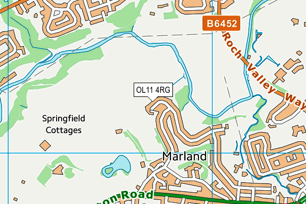 OL11 4RG map - OS VectorMap District (Ordnance Survey)