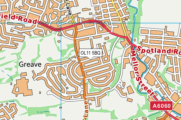 OL11 5BQ map - OS VectorMap District (Ordnance Survey)