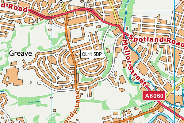 OL11 5DP map - OS VectorMap District (Ordnance Survey)