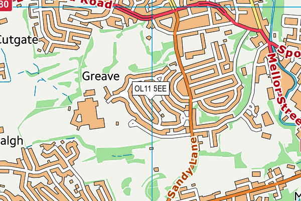 OL11 5EE map - OS VectorMap District (Ordnance Survey)