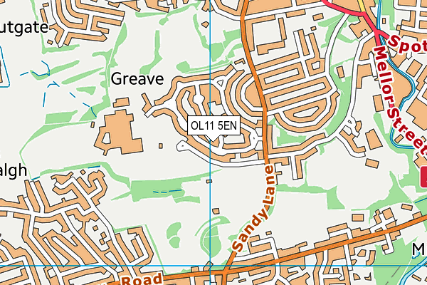 OL11 5EN map - OS VectorMap District (Ordnance Survey)