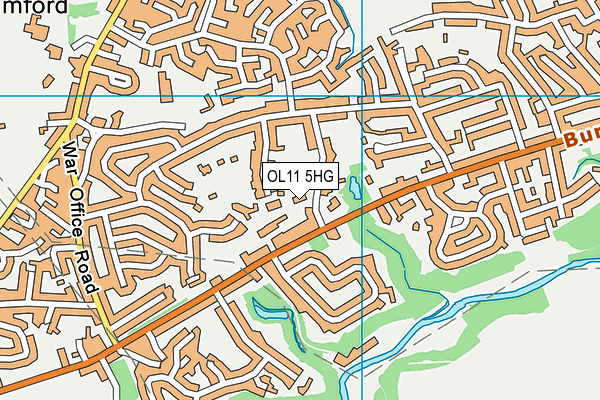 OL11 5HG map - OS VectorMap District (Ordnance Survey)