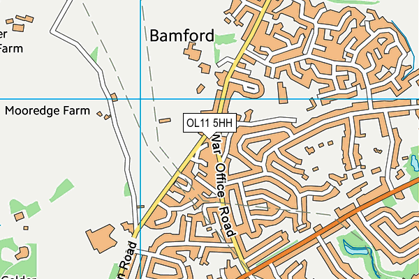 OL11 5HH map - OS VectorMap District (Ordnance Survey)