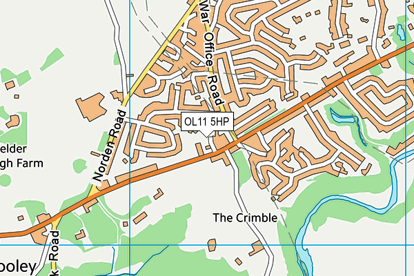 OL11 5HP map - OS VectorMap District (Ordnance Survey)