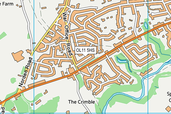 OL11 5HS map - OS VectorMap District (Ordnance Survey)