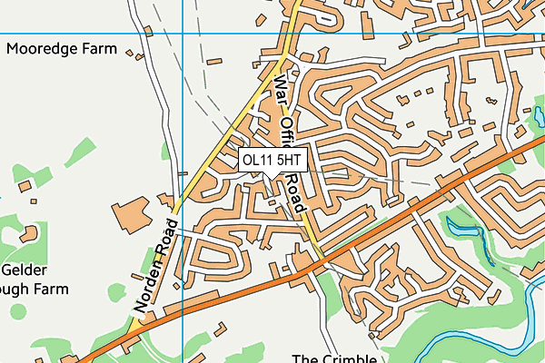 OL11 5HT map - OS VectorMap District (Ordnance Survey)