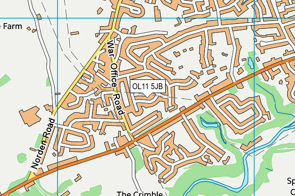 OL11 5JB map - OS VectorMap District (Ordnance Survey)