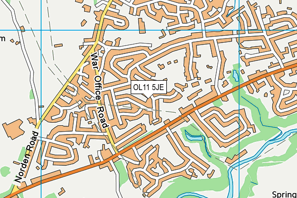 OL11 5JE map - OS VectorMap District (Ordnance Survey)