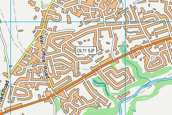 OL11 5JF map - OS VectorMap District (Ordnance Survey)