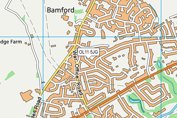 OL11 5JG map - OS VectorMap District (Ordnance Survey)