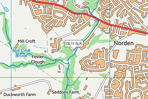 OL11 5LR map - OS VectorMap District (Ordnance Survey)
