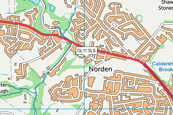 OL11 5LS map - OS VectorMap District (Ordnance Survey)