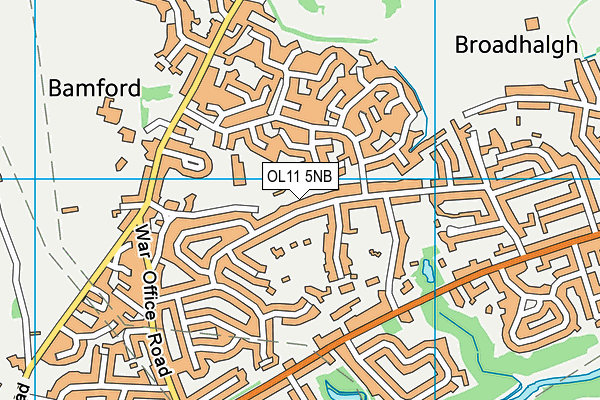OL11 5NB map - OS VectorMap District (Ordnance Survey)