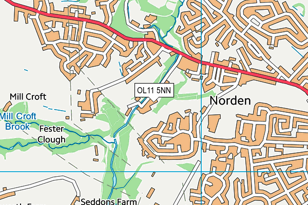 OL11 5NN map - OS VectorMap District (Ordnance Survey)