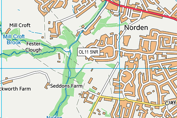 OL11 5NR map - OS VectorMap District (Ordnance Survey)