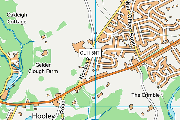 OL11 5NT map - OS VectorMap District (Ordnance Survey)