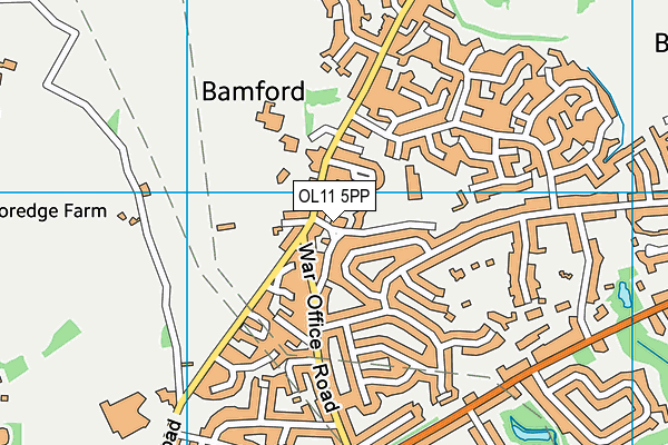 OL11 5PP map - OS VectorMap District (Ordnance Survey)