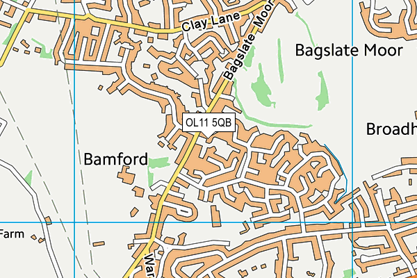 OL11 5QB map - OS VectorMap District (Ordnance Survey)