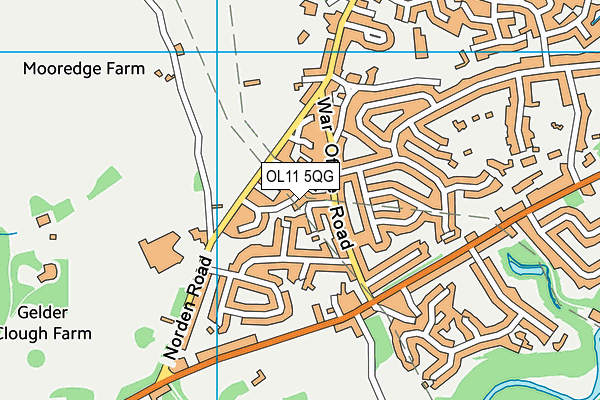 OL11 5QG map - OS VectorMap District (Ordnance Survey)