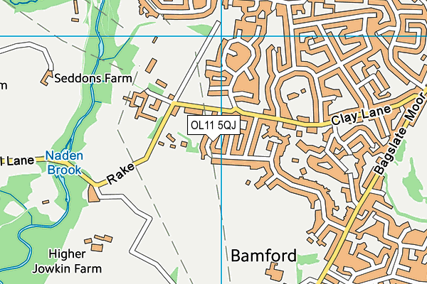 OL11 5QJ map - OS VectorMap District (Ordnance Survey)