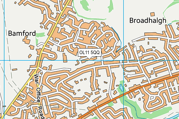 OL11 5QQ map - OS VectorMap District (Ordnance Survey)